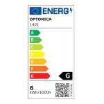 OPTONICA LED λάμπα G45 1401, 5.5W, 6000K, E14, 450lm OPTONICA LED λάμπα G45 1401, 5.5W, 6000K, E14, 450lm