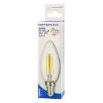 OPTONICA LED Λάμπα Candle C35 Filament 1471, 4W, 4500K, E14, 400LM OPTONICA LED Λάμπα Candle C35 Filament 1471, 4W, 4500K, E14, 400LM