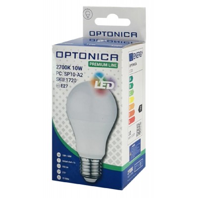 OPTONICA LED λάμπα A60 1720, 10W, 2700K, E27, 950lm OPTONICA LED λάμπα A60 1720, 10W, 2700K, E27, 950lm