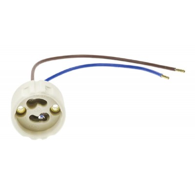 OPTONICA ντουί λάμπας GU10 με καλώδια 5187, 250V 2A, κεραμικό, λευκό OPTONICA ντουί λάμπας GU10 με καλώδια 5187, 250V 2A, κεραμικό, λευκό