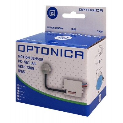 OPTONICA αισθητήρας κίνησης 7309, 120°, 6m, IP65, λευκός OPTONICA αισθητήρας κίνησης 7309, 120°, 6m, IP65, λευκός
