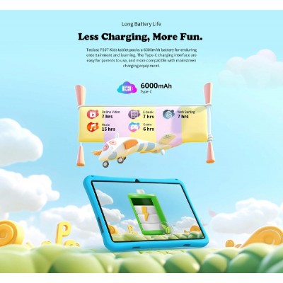 TECLAST tablet P30T Kids, 10.1", 4/64GB, Android 14, 6000mAh, μπλε TECLAST tablet P30T Kids, 10.1", 4/64GB, Android 14, 6000mAh, μπλε
