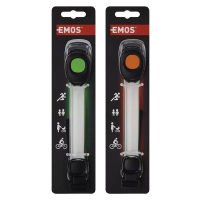 EMOS LED armband P4713, 2 λειτουργίες, 10lm, πράσινο & πορτοκαλί, 1τμχ EMOS LED armband P4713, 2 λειτουργίες, 10lm, πράσινο & πορτοκαλί, 1τμχ