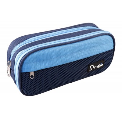 MP υφασμάτινη κασετίνα PA1022-01, 3 θέσεων, μπλε MP υφασμάτινη κασετίνα PA1022-01, 3 θέσεων, μπλε