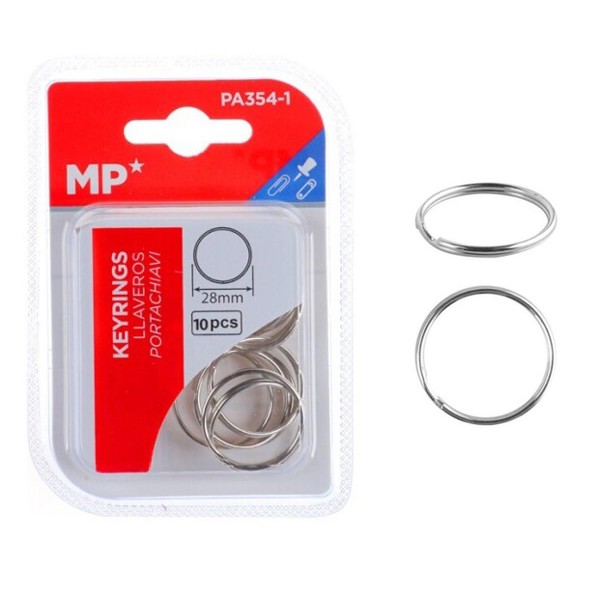 MP μεταλλικοί κρίκοι κλειδιών PA354-1, 28mm, 10τμχ MP μεταλλικοί κρίκοι κλειδιών PA354-1, 28mm, 10τμχ