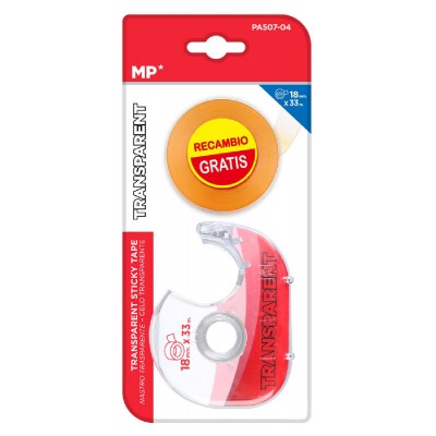 MP βάση και κολλητική ταινία Transparent PA507-04, 18mm, 33m, διάφανη MP βάση και κολλητική ταινία Transparent PA507-04, 18mm, 33m, διάφανη