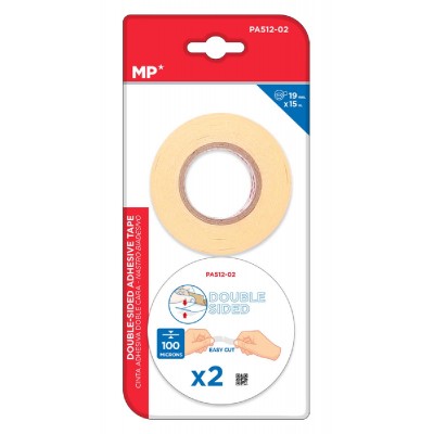 MP foam κολλητική ταινία διπλής όψεως PA512-02, 19mm, 15m, μπεζ, 2τμχ MP foam κολλητική ταινία διπλής όψεως PA512-02, 19mm, 15m, μπεζ, 2τμχ