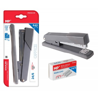 MP συρραπτικό με ανταλλακτικά PA642-01, 24-8/24-6/26-6, 25 φύλλα, μαύρο MP συρραπτικό με ανταλλακτικά PA642-01, 24-8/24-6/26-6, 25 φύλλα, μαύρο