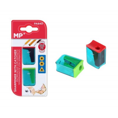 MP σετ ξύστρα μολυβιών με κάδο PA840, κόκκινη & πράσινη, 2τμχ MP σετ ξύστρα μολυβιών με κάδο PA840, κόκκινη & πράσινη, 2τμχ