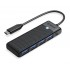ORICO USB-C hub PAPW4A-C3 με 4x USB θύρες, 5Gbps, μαύρο