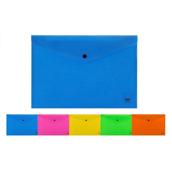 MP πλαστικός φάκελος Α4 με κούμπωμα PC005, 33x23cm, διάφορα χρώματα MP πλαστικός φάκελος Α4 με κούμπωμα PC005, 33x23cm, διάφορα χρώματα