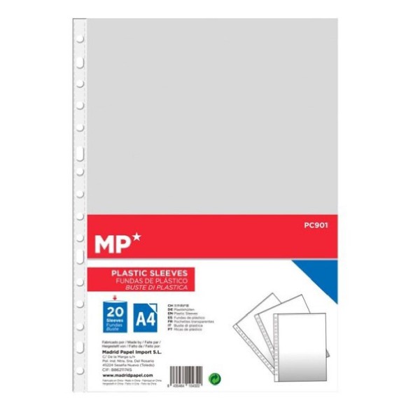 MP διαφάνειες PC901, A4 21x29.7cm, 20τμχ MP διαφάνειες PC901, A4 21x29.7cm, 20τμχ