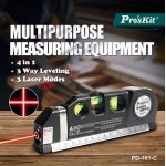 PROSKIT γραμμικό αλφάδι laser PD-161-C με κόκκινη δέσμη, μετροταινία PROSKIT γραμμικό αλφάδι laser PD-161-C με κόκκινη δέσμη, μετροταινία