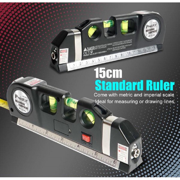 PROSKIT γραμμικό αλφάδι laser PD-161-C με κόκκινη δέσμη, μετροταινία PROSKIT γραμμικό αλφάδι laser PD-161-C με κόκκινη δέσμη, μετροταινία