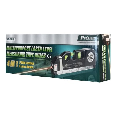 PROSKIT γραμμικό αλφάδι laser PD-161-C με κόκκινη δέσμη, μετροταινία PROSKIT γραμμικό αλφάδι laser PD-161-C με κόκκινη δέσμη, μετροταινία