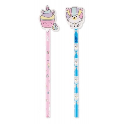 MP ξύλινο μολύβι Unicorn PE336-02 με γόμα, εξάγωνο, HB, 2 σχέδια, 1τμχ MP ξύλινο μολύβι Unicorn PE336-02 με γόμα, εξάγωνο, HB, 2 σχέδια, 1τμχ