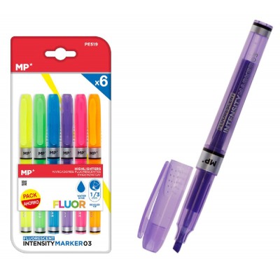 MP μαρκαδόροι υπογράμμισης PE519, διάφορα χρώματα, 1/3mm, 6τμχ MP μαρκαδόροι υπογράμμισης PE519, διάφορα χρώματα, 1/3mm, 6τμχ