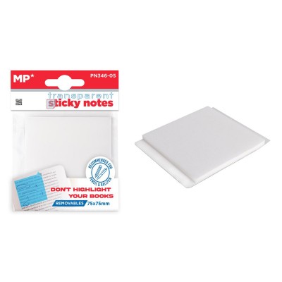 MP αυτοκόλλητα χαρτάκια σημειώσεων PN346-05, 75x75mm, διάφανα, 50τμχ MP αυτοκόλλητα χαρτάκια σημειώσεων PN346-05, 75x75mm, διάφανα, 50τμχ
