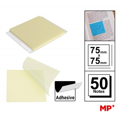 MP αυτοκόλλητα χαρτάκια σημειώσεων PN346-07, 75x75mm, διάφανα, 50τμχ MP αυτοκόλλητα χαρτάκια σημειώσεων PN346-07, 75x75mm, διάφανα, 50τμχ