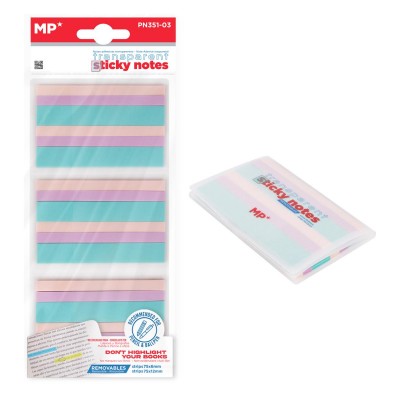 MP αυτοκόλλητα χαρτάκια σημειώσεων PN351-03, διάφανα, 75x12/6mm, 450τμχ MP αυτοκόλλητα χαρτάκια σημειώσεων PN351-03, διάφανα, 75x12/6mm, 450τμχ