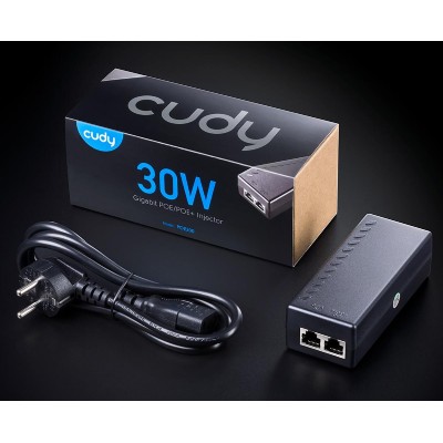 CUDY Gigabit PoE+/PoE injector POE200, 30W CUDY Gigabit PoE+/PoE injector POE200, 30W