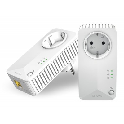 STRONG Powerline Kit POWERL600DUOEUV2, Passthrough, 600Mbps, 2τμχ STRONG Powerline Kit POWERL600DUOEUV2, Passthrough, 600Mbps, 2τμχ