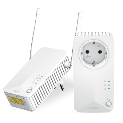 STRONG Powerline Kit POWERLWF600DUOEUV2, 600Mbps, 300Mbps WiFi, 2τμχ STRONG Powerline Kit POWERLWF600DUOEUV2, 600Mbps, 300Mbps WiFi, 2τμχ