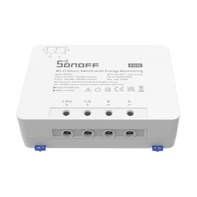 SONOFF smart διακόπτης παρακολούθησης ισχύος POWR3, WiFi, 25A, λευκός SONOFF smart διακόπτης παρακολούθησης ισχύος POWR3, WiFi, 25A, λευκός