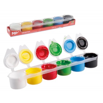 MP σετ τέμπερες ζωγραφικής PP162-01, 6x 15ml, διάφορα χρώματα MP σετ τέμπερες ζωγραφικής PP162-01, 6x 15ml, διάφορα χρώματα