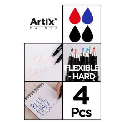 ARTIX PAINTS μαρκαδόρος σχεδίου PP928-01, μπλε/μαύρο/κόκκινο, 4τμχ ARTIX PAINTS μαρκαδόρος σχεδίου PP928-01, μπλε/μαύρο/κόκκινο, 4τμχ