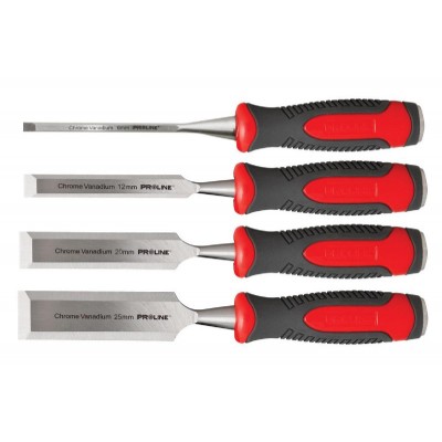 PROLINE σκαρπέλα ξύλου 19142, αντιολισθητική λαβή, 6-25mm, 4τμχ PROLINE σκαρπέλα ξύλου 19142, αντιολισθητική λαβή, 6-25mm, 4τμχ