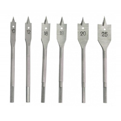 MEGA σετ τρυπάνια ξύλου φτερού 26406, 10-25mm, 6τμχ MEGA σετ τρυπάνια ξύλου φτερού 26406, 10-25mm, 6τμχ