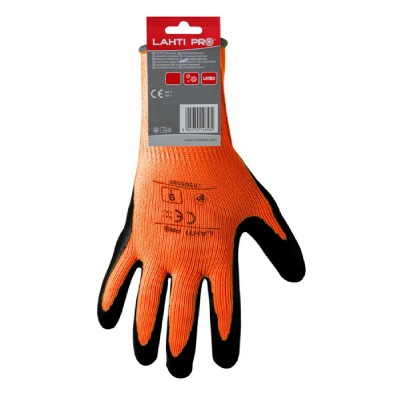 LAHTI PRO αντιολισθητικά γάντια εργασίας L2508, 10/XL, πορτοκαλί-μαύρο LAHTI PRO αντιολισθητικά γάντια εργασίας L2508, 10/XL, πορτοκαλί-μαύρο