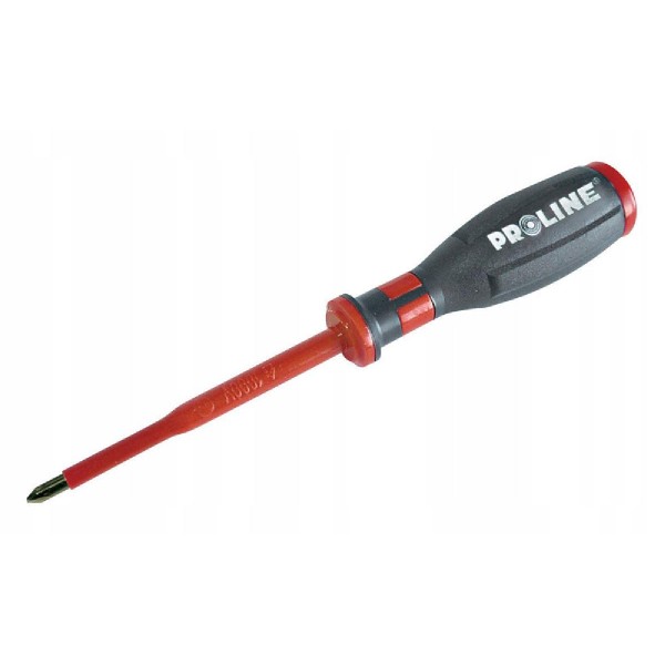 PROLINE κατσαβίδι ηλεκτρολόγου σταυρός ZR10518, με μόνωση 1000V, 2x100mm PROLINE κατσαβίδι ηλεκτρολόγου σταυρός ZR10518, με μόνωση 1000V, 2x100mm