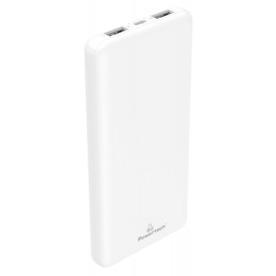 POWERTECH power bank PT-1004 10000mAh, 2x output, 10.5W, λευκό POWERTECH power bank PT-1004 10000mAh, 2x output, 10.5W, λευκό