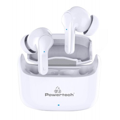 POWERTECH earphones με θήκη φόρτισης Soul, TWS, ANC, 45/200mAh, λευκά POWERTECH earphones με θήκη φόρτισης Soul, TWS, ANC, 45/200mAh, λευκά