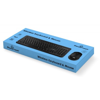 POWERTECH set ποντίκι & πληκτρολόγιο PT-1060, ασύρματο, 1600dpi, μαύρο POWERTECH set ποντίκι & πληκτρολόγιο PT-1060, ασύρματο, 1600dpi, μαύρο