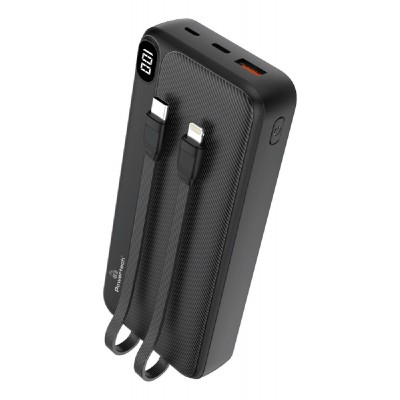 POWERTECH power bank PT-1064 20000mAh, 3x output, PD & QC, 22.5W, μαύρο POWERTECH power bank PT-1064 20000mAh, 3x output, PD & QC, 22.5W, μαύρο