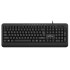 POWERTECH πληκτρολόγιο PT-1066, ενσύρματο, multimedia, EN/GR, μαύρο