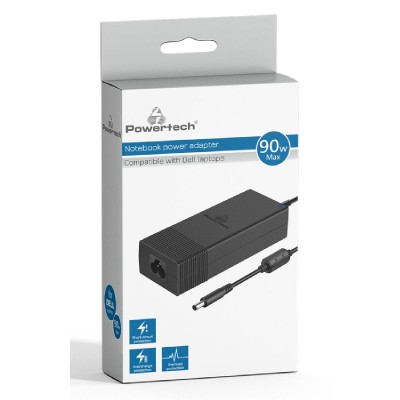 POWERTECH τροφοδοτικό laptop PT-1083 για Dell, 90W, 1.2m, μαύρο POWERTECH τροφοδοτικό laptop PT-1083 για Dell, 90W, 1.2m, μαύρο