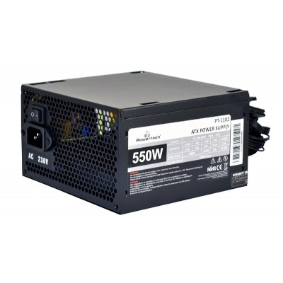 POWERTECH τροφοδοτικό για PC PT-1102, 550W, ATX, 120mm Fan POWERTECH τροφοδοτικό για PC PT-1102, 550W, ATX, 120mm Fan