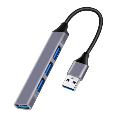 POWERTECH USB hub PT-1114, 4x USB θύρες, 5Gbps, γκρι POWERTECH USB hub PT-1114, 4x USB θύρες, 5Gbps, γκρι