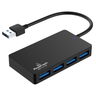 POWERTECH USB hub PT-1145, 4x θυρών, 5Gbps, USB σύνδεση, μαύρο POWERTECH USB hub PT-1145, 4x θυρών, 5Gbps, USB σύνδεση, μαύρο