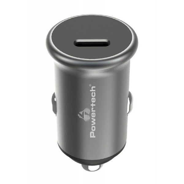 POWERTECH φορτιστής αυτοκινήτου PT-1147, USB-C, 30W PD, γκρι POWERTECH φορτιστής αυτοκινήτου PT-1147, USB-C, 30W PD, γκρι