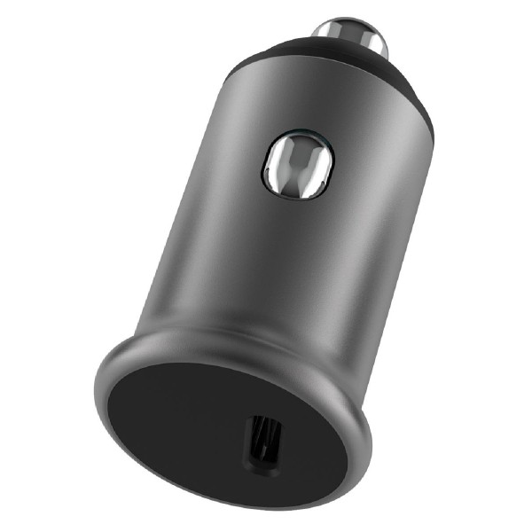 POWERTECH φορτιστής αυτοκινήτου PT-1147, USB-C, 30W PD, γκρι POWERTECH φορτιστής αυτοκινήτου PT-1147, USB-C, 30W PD, γκρι