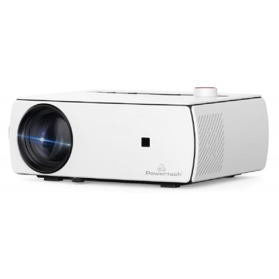 POWERTECH LED βιντεοπροβολέας PT-1158, Full HD, λευκός POWERTECH LED βιντεοπροβολέας PT-1158, Full HD, λευκός