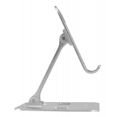 POWERTECH μεταλλική βάση smartphone/tablet PT-1159, 10", foldable, ασημί POWERTECH μεταλλική βάση smartphone/tablet PT-1159, 10", foldable, ασημί