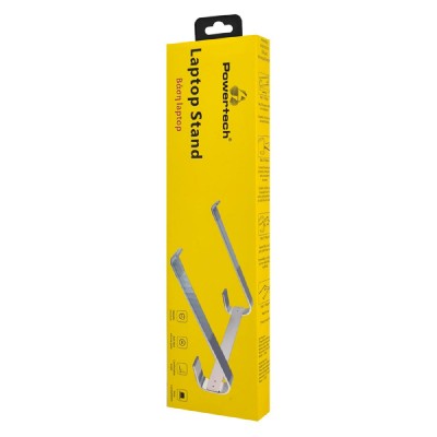 POWERTECH μεταλλική βάση laptop PT-1161, έως 18", ασημί POWERTECH μεταλλική βάση laptop PT-1161, έως 18", ασημί