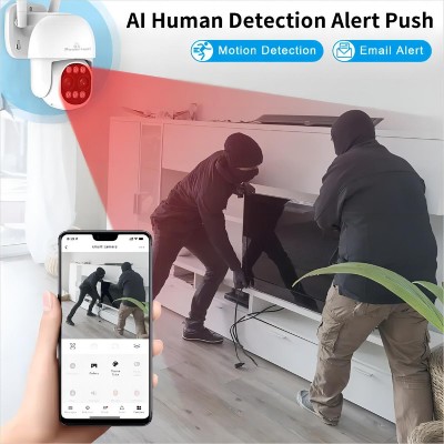 POWERTECH smart κάμερα PT-1163, 4MP, Wi-Fi, PTZ, SD, 8x zoom, IP65 POWERTECH smart κάμερα PT-1163, 4MP, Wi-Fi, PTZ, SD, 8x zoom, IP65