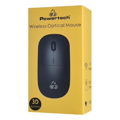 POWERTECH ασύρματο ποντίκι PT-1183, USB δέκτης, 1000DPI, μαύρο POWERTECH ασύρματο ποντίκι PT-1183, USB δέκτης, 1000DPI, μαύρο